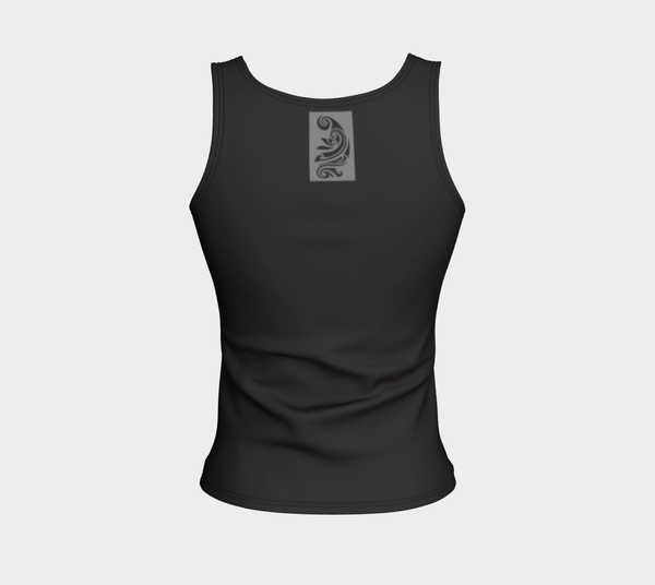 Maori Tattoo - Fitted Tank - Black/Grey