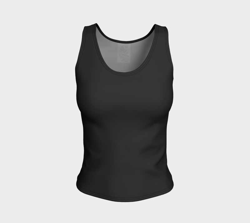 Maori Tattoo - Fitted Tank - Black/Grey