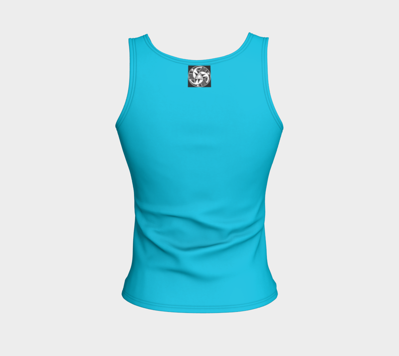 Pueblo Pottery - Fitted Tank - Turquoise