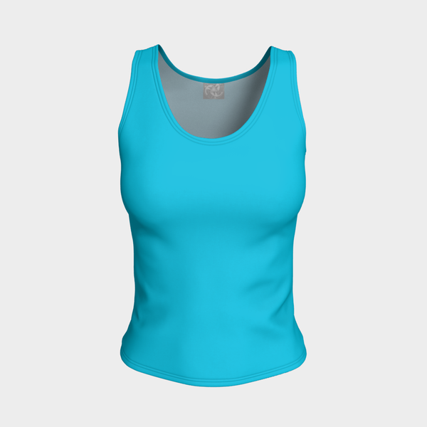 Pueblo Pottery - Fitted Tank - Turquoise – Tribalwear