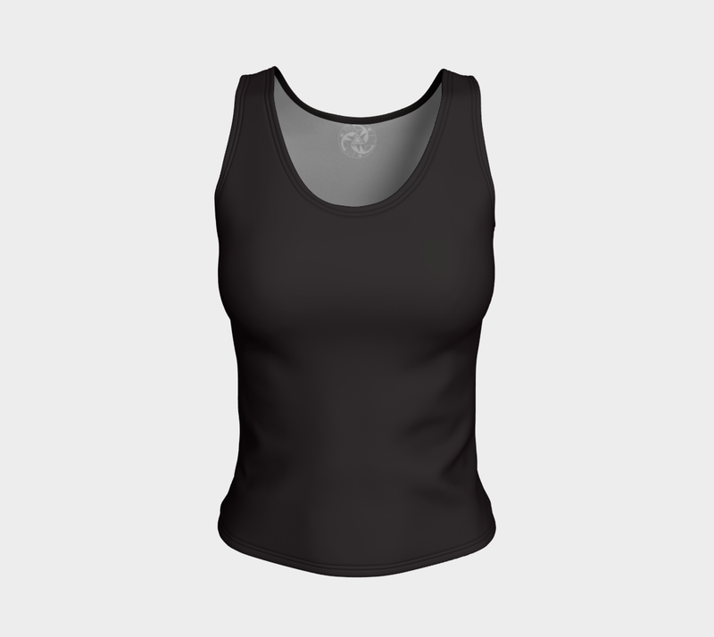 Pueblo Pottery - Fitted Tank - Black