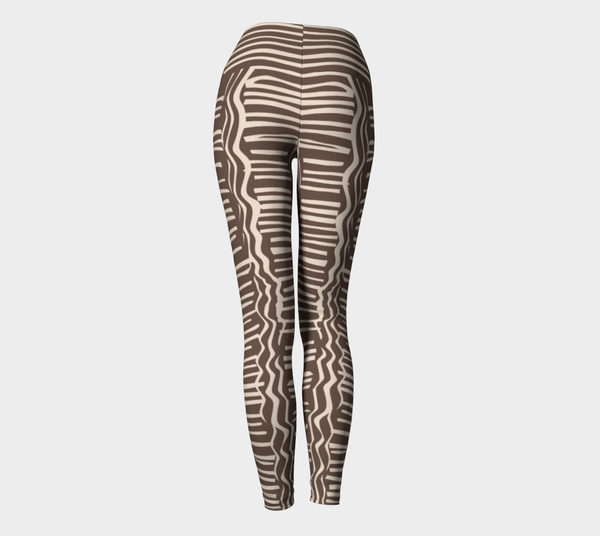 African Body Chalk - Yoga Legging - Earth Brown