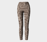 African Body Chalk - Yoga Legging - Earth Brown